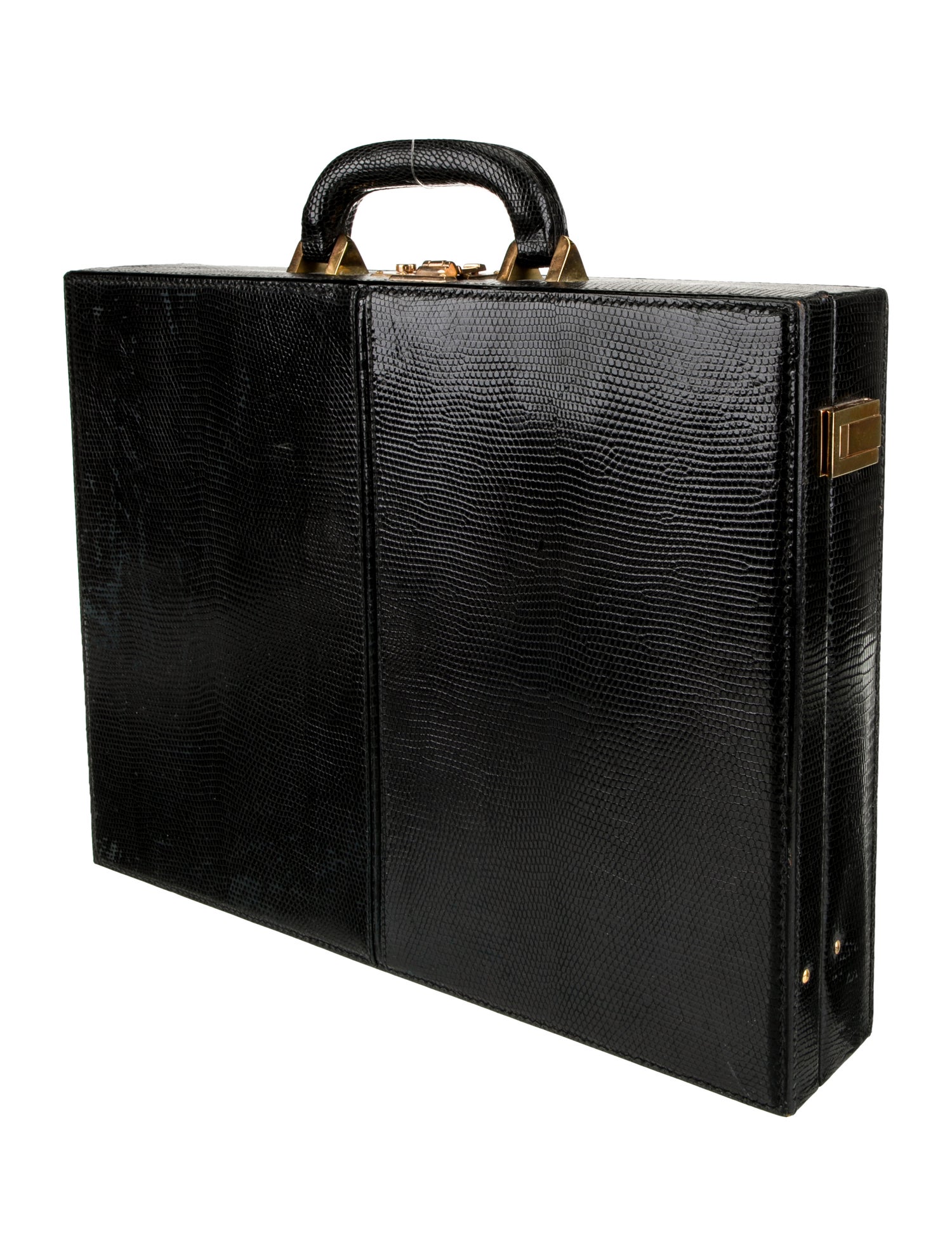 Gucci Lizard Briefcase Vintage